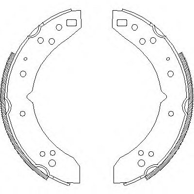 REMSA 4030.00 Brake Shoe Set